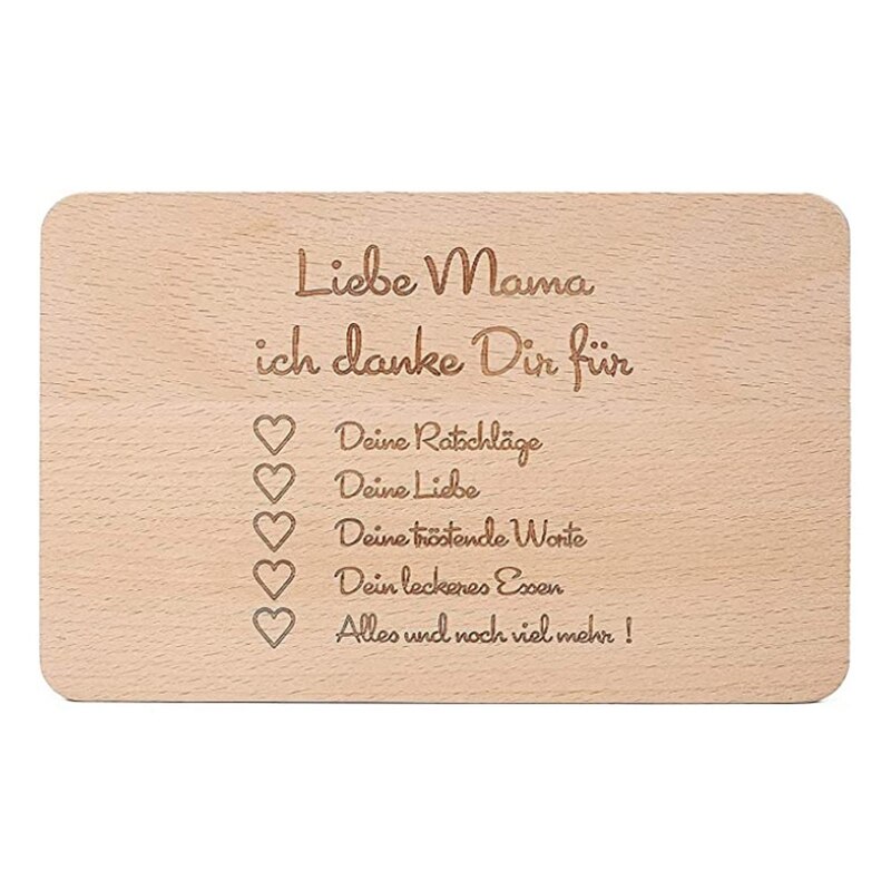 Recipe Mothers Day Breakfast Board Engraved With Mom Wooden Potholder Kitchen Tools