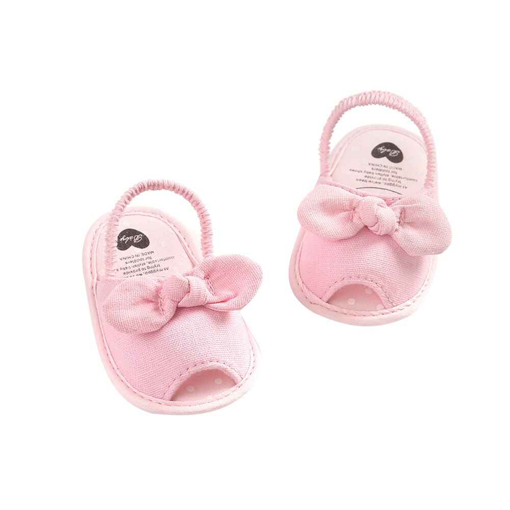 Baby schuhe mädchen Nicht-Unterhose kleinkind mädchen sandalen Baby Mädchen Sandale Schuhe gehen Lernen Weichen Sohlen Nicht-Unterhose Plaid Bogen Tuch: C / 0-6 Monate