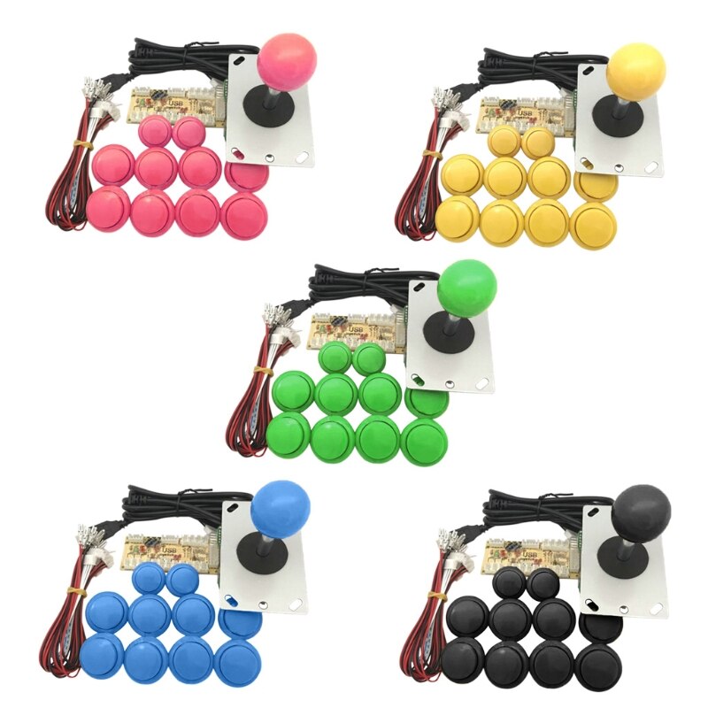 Arcade Joystick Diy Kit Nul Vertraging Usb Encoder Om Pc PS3 Sanwa Push Knoppen