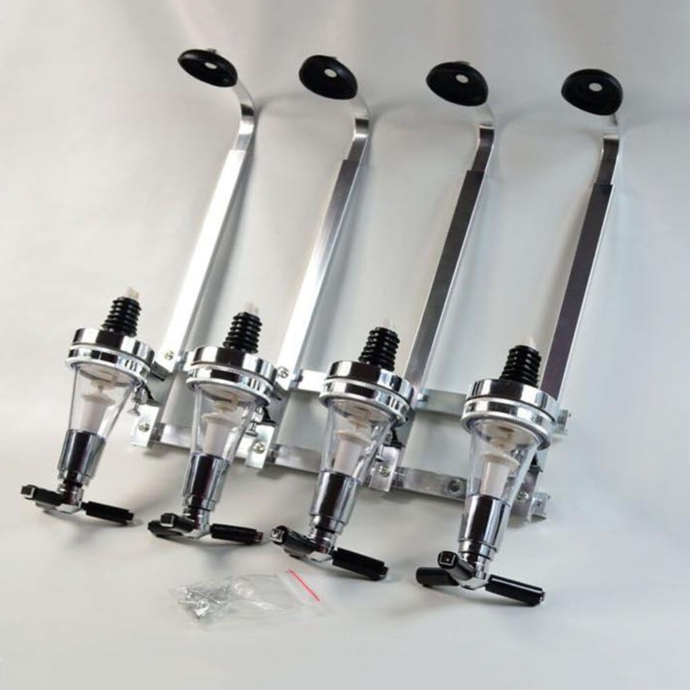 4 Spring-Loaded Tools Bottle Holder Wall Mounted Beer Accessories Racks Cocktail Party Wine Dispenser Drinking Pourer Station