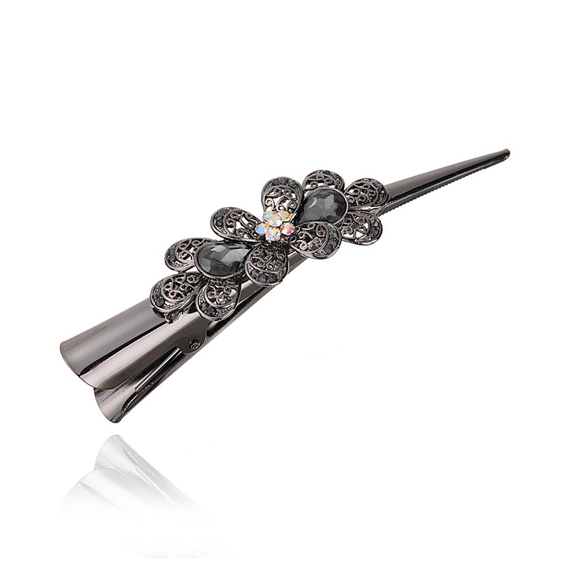 Retro Hair Jewelry Rhinestone Crystal Flower Hairgrips Hair Clips Women Hair Accessories