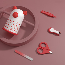 Baby Clippers Set 4 Stuks Baby Nail Care Set Pasgeborenen Vinger Trimmer Schaar Cartoon Dier Nagelknipper Baby Gezondheidszorg Kits