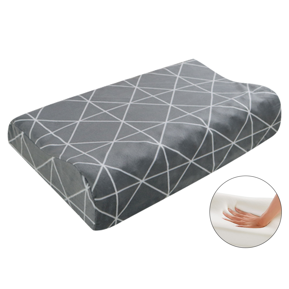 Fiber Memory Foam Kussen Zacht Beddengoed Therapie Nek Kussens Comfortabele Bericht Kussen Voor Gezondheid Thuis Textiel: H