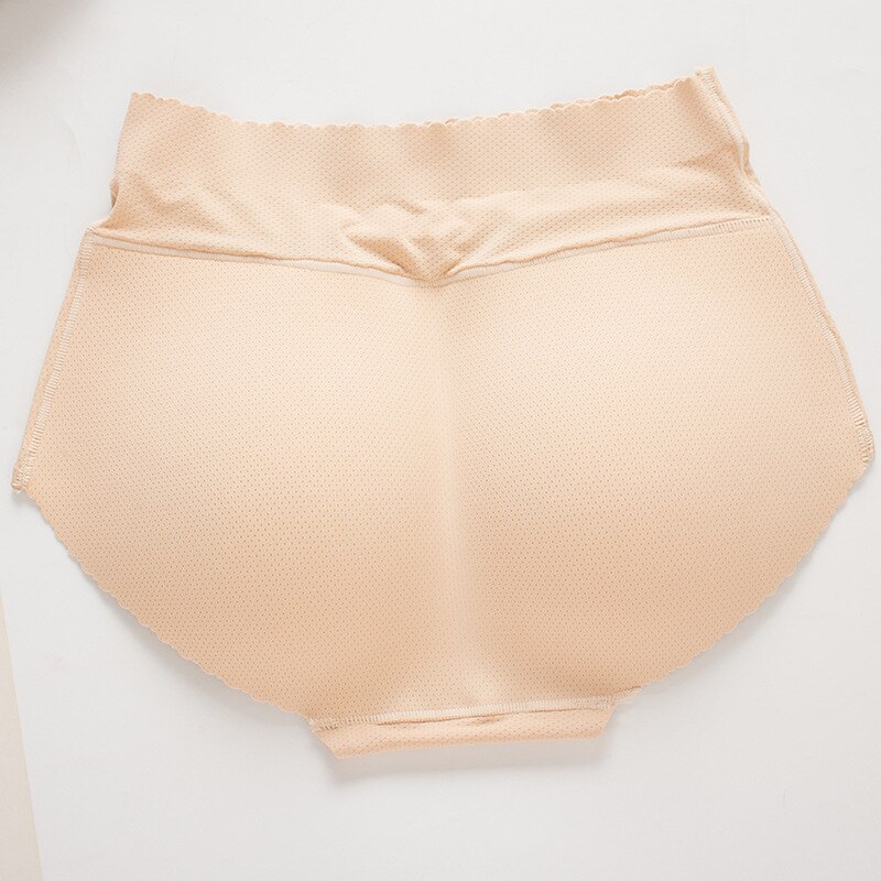 Padde Hip Panty Bottoms Up Underwear Bottom Hip Pad Panty Sexy Lingerie Buttock Up Panty Women Padded Panty for Women: Beige / L