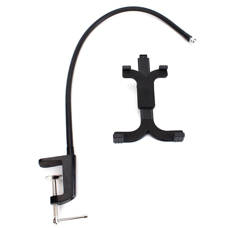 7-10.1 inch draagbare flexibele auto vloer stoel zwanenhals montage houder metalen tablet standaard auto gebruik voor ipad tablet pc auto houder