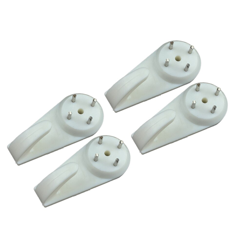 10pcs Seamless Nails Optional Painting Frame Invisible Hanger Seamless Hooks Nail Wall Seamless Photo Frame Nails: White 1