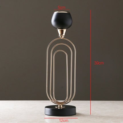 Guld metal lysestager bryllup dekorationer moderne lysestager guld centerpiece photophore verre glas lysestage  zt035: Stil 2 l