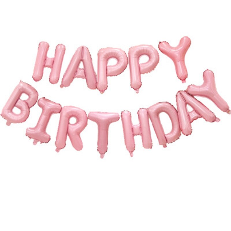 Baby 'S Eerste Verjaardag Gelukkige Verjaardag Aluminiumfolie Ballon Jongen Meisje Party Thema Ballon Gelukkige Verjaardag Brief Pakket