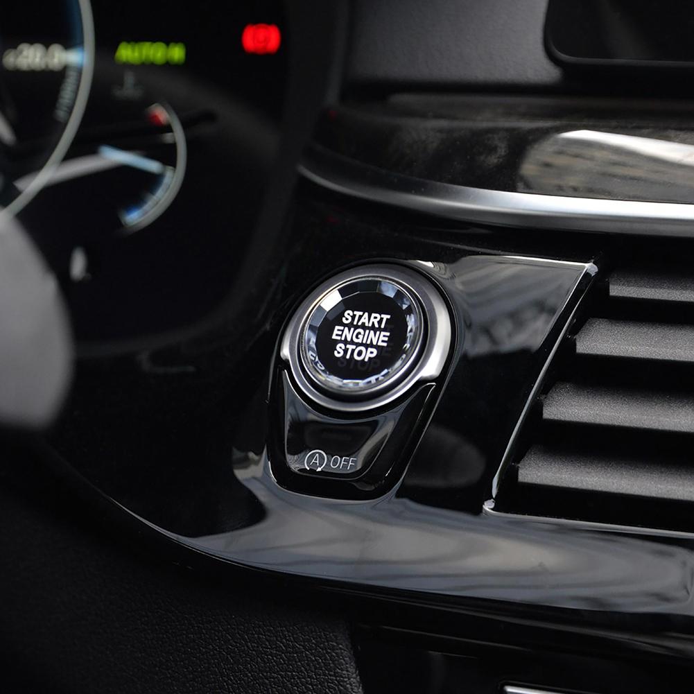 Start-/stoppknapp i faux crystal för bmw  x1/2/3/4/5/6/7 series  e90 f30 biltillbehör