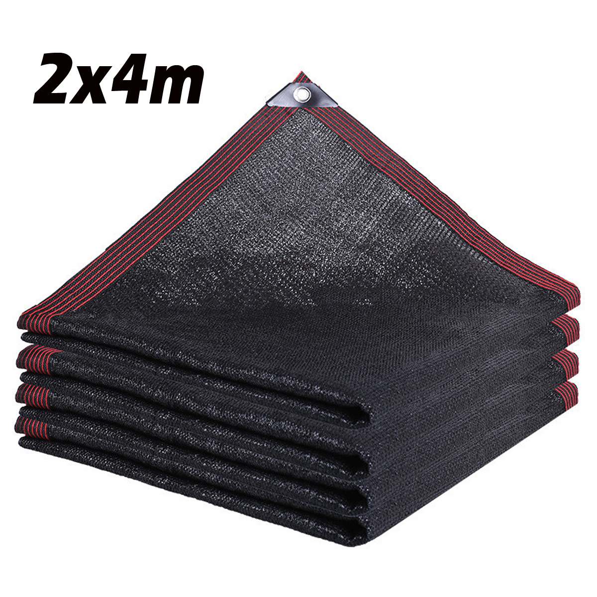 PE Sunshade Net Anti-UV 95% Shading Rate Outdoor Garden Sunscreen Sunblock Shade Cloth Net Plant Greenhouse Car Cover: Black 2x4m