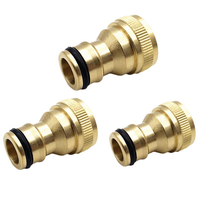All-Copper Basin Connection Basin Faucet Connection Car Wash Water Pipe Washing Machine Water Conversion Interface Accessories: 3PCS