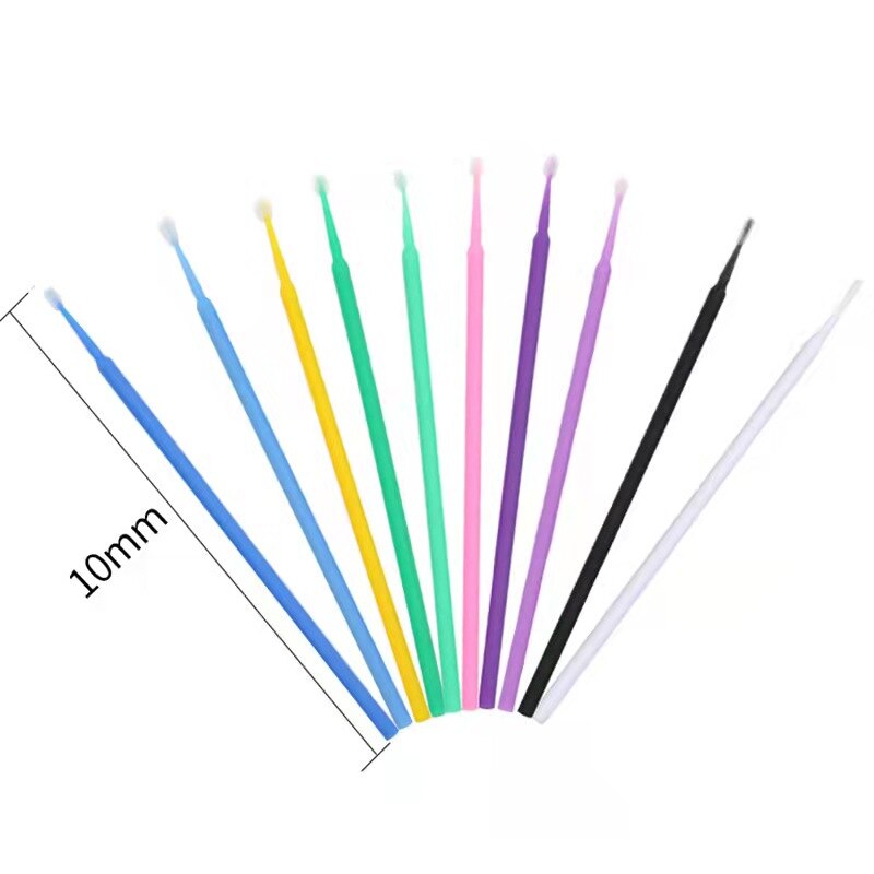 Nuovo 100/5 pz/borsa monouso MicroBrush ciglia estensione ciglia individuali rimozione tampone Micro spazzola per strumenti di estensione ciglia: 5Pcs-Random