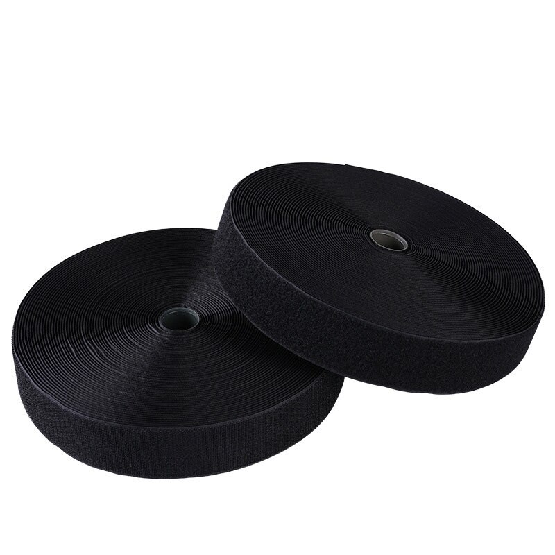Double Side Magic Tape Hook and Loop Fastener Tape With Glue Nylon Sticker Self-Adhesive Velcros For DIY 20/25/30/38/50mm