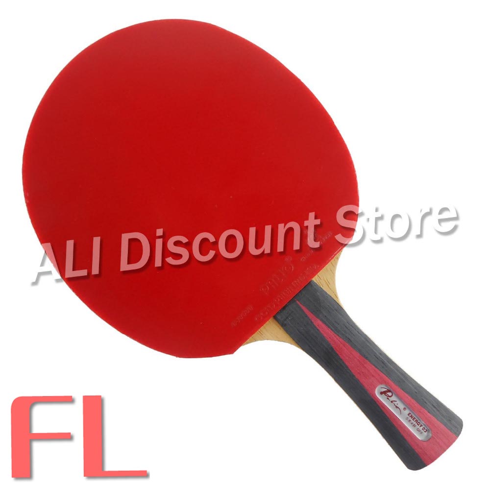 Palio ENERGIE 03 Blade met 2x CJ8000 H40-42 Rubbers voor een Tafeltennis Combo Racket FL: FL