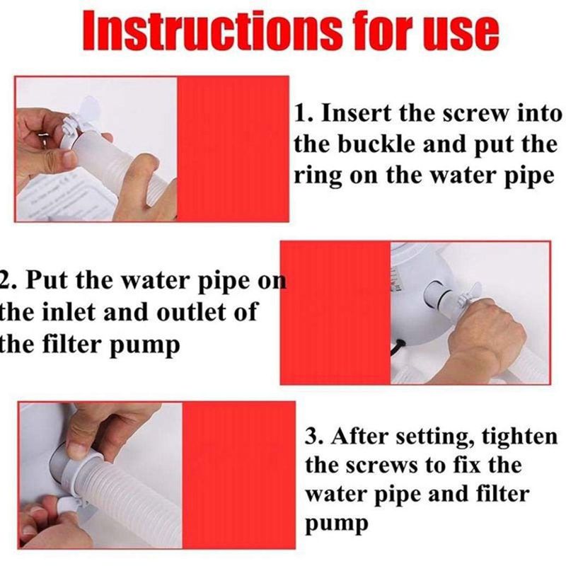 Eu plug 220v elektrische zwembadfilterpomp, zwembadpomp en filterkit, zwembadpomp, peuterbadpomp water (grijs)