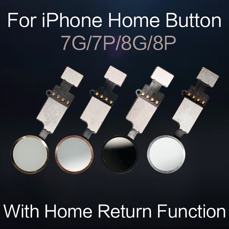 1pcs Home Button Flex Cable Home Flex Assembly For iPhone 7 8 Plus Menu Button With Return Function Replacement Parts