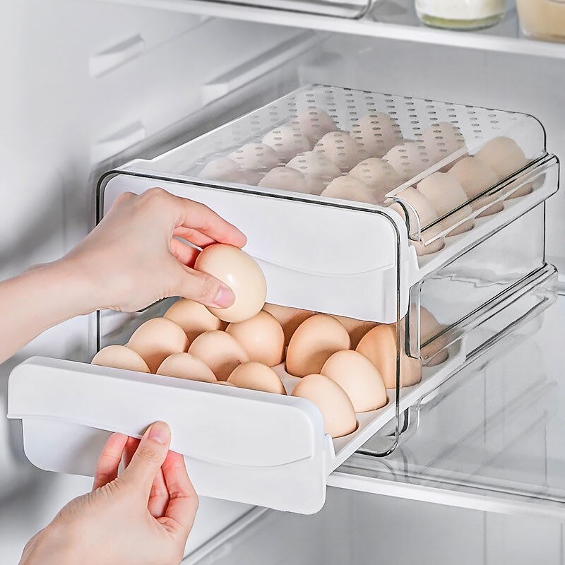 Refrigerator egg storage box fresh-keeping box kit... – Grandado