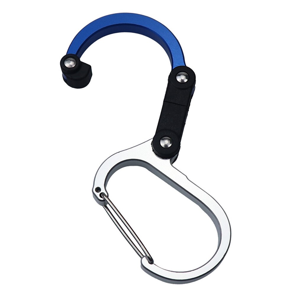 D-Ring Rugzak Karabijnhaak Gear Clip-Karabijnhaak Roterende Haak Clip Outdoor Camping Aluminium Roterende Gesp Haak