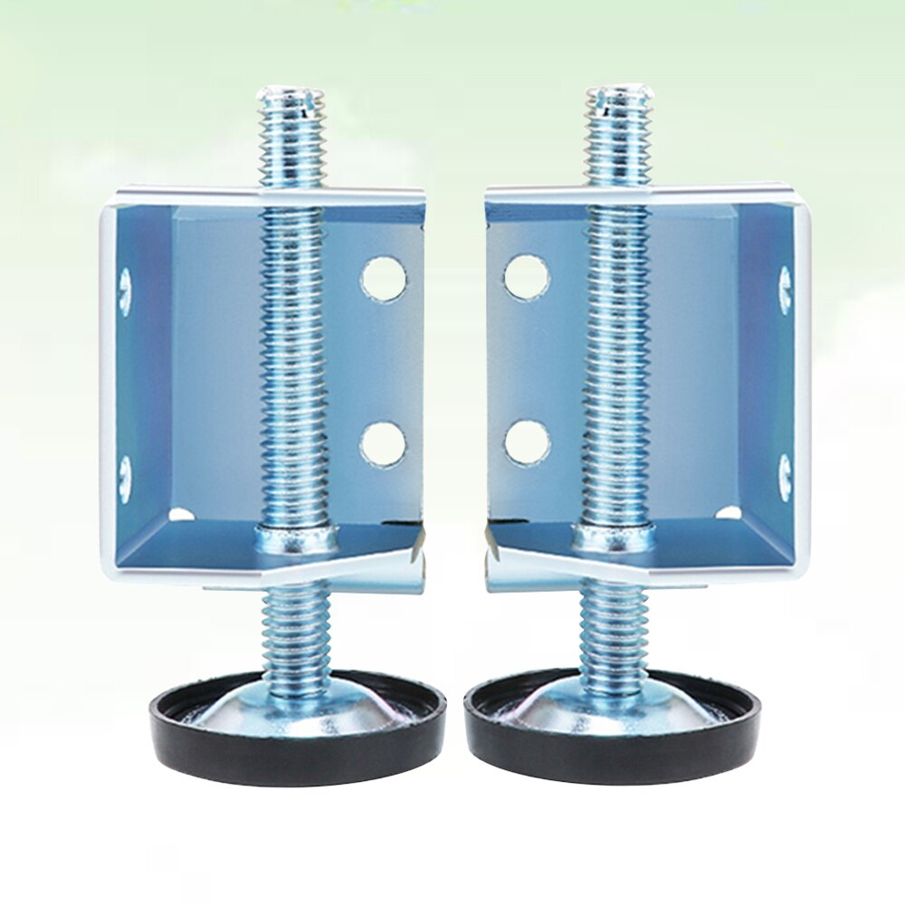1 Pair Screw Furniture Adjustable Cabinet Feet Wardrobe Steel Leveling Feet Furniture Leg Accessories: Default Title