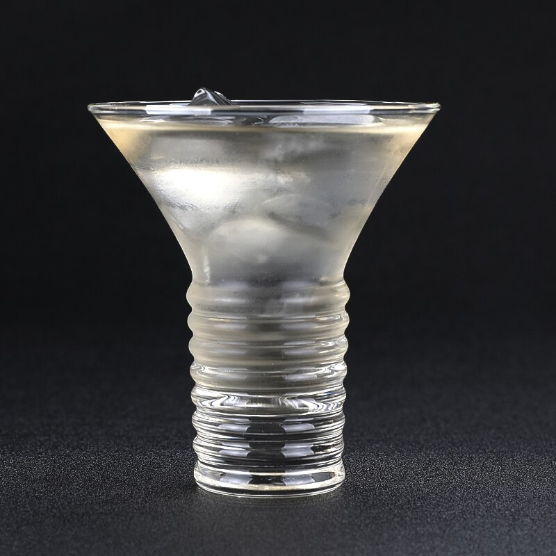 200ml Martini Glass Cup Spiral Foot Cocktail Glass Desserts Smoothie Cup Bar Inside Fragrance Wine Set Fruit Wine Glass