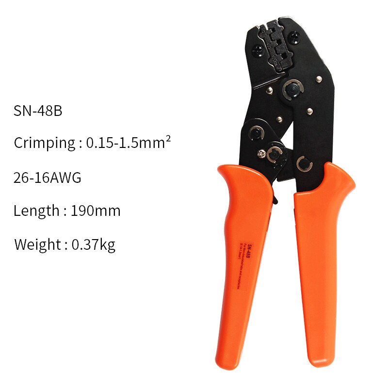 SN-48B U shaped terminal inserts connector small teeth universal spring plug wire crimping hand tool quick connection crimped: SN48B