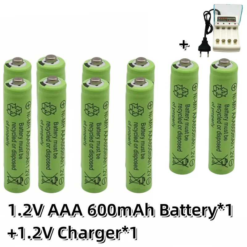 Nowy akumulator AAA 1,2 V 600 mAh Ni-MH akumulator lpega do pilota zabawkowego akumulatory AAA akumulator 1,2 V: Jasne