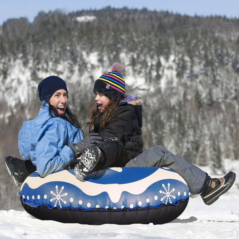 Schnee Rohr für Winter Spaß Aufblasbare 47 Zoll Schwere Schnee Schlitten Skifahren Lieferungen X85