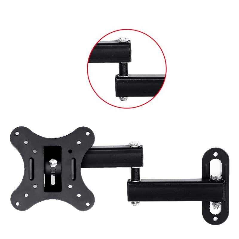 14 Inch-26 Inch Retractable TV Wall Mount Bracket Loading 10Kg Full Motion Bracket Mount for Flat Screen Up To 100X100Mm