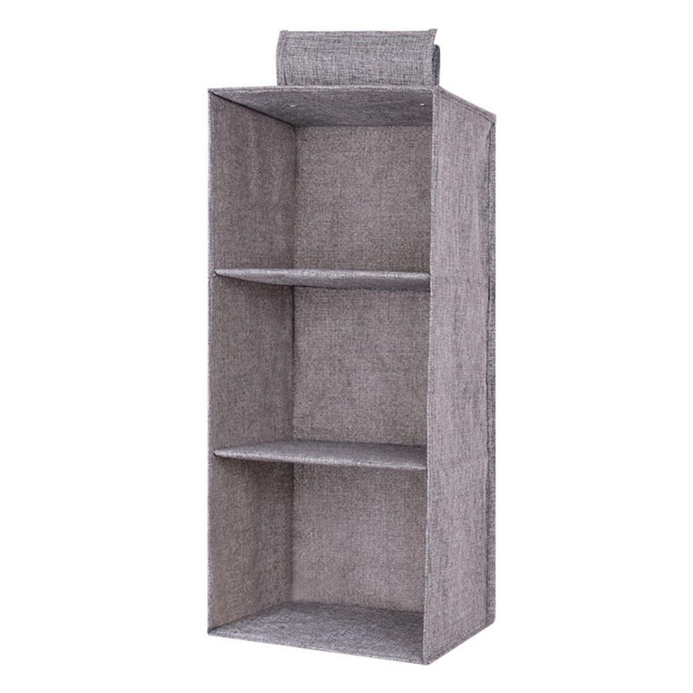Clothes Storage Bag Interlayer Drawer Type Wardrobe Hanging Storage Bag Organizer Debris Storage Box Hanger #BW: 4