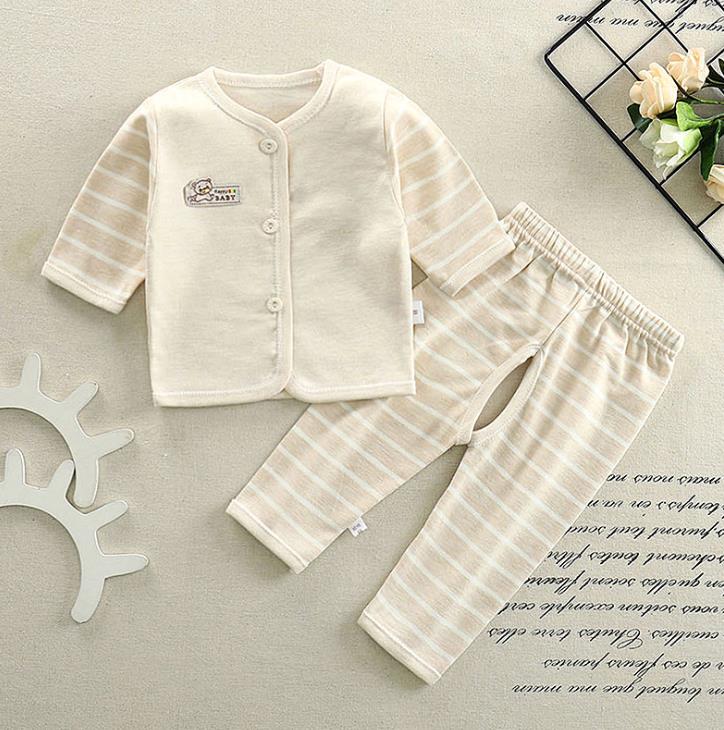 Kids Jongens Meisjes Pyjama Sets Lange Mouwen Jas Tops Met Broek Pasgeboren Baby Meisjes Herfst Slapen Kleding Homewear Pak: C5 / 66 For Newborn baby