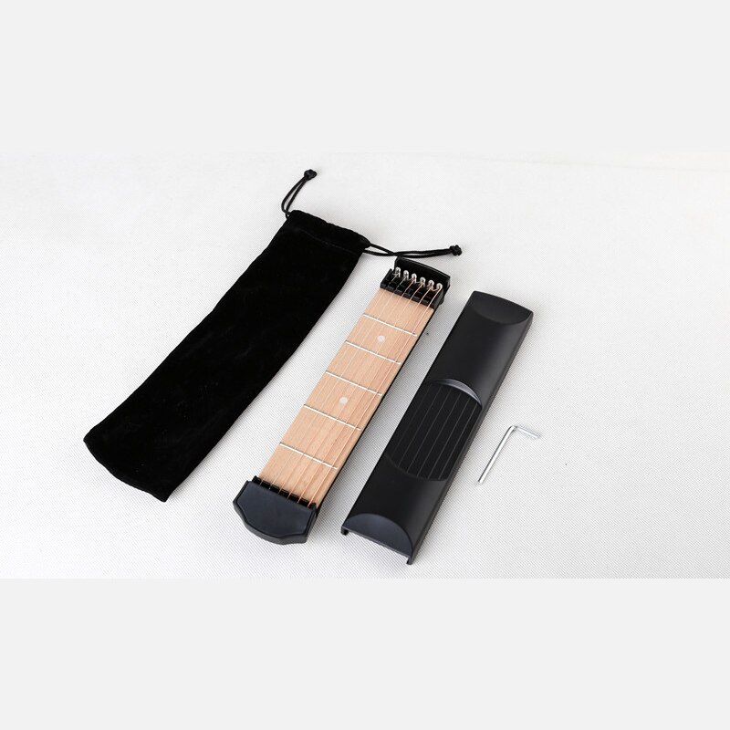 6 Fret Portable Pocket Guitar trainer Practice Practical Wooden Model Finger chord conversion trainer exercises for Beginners
