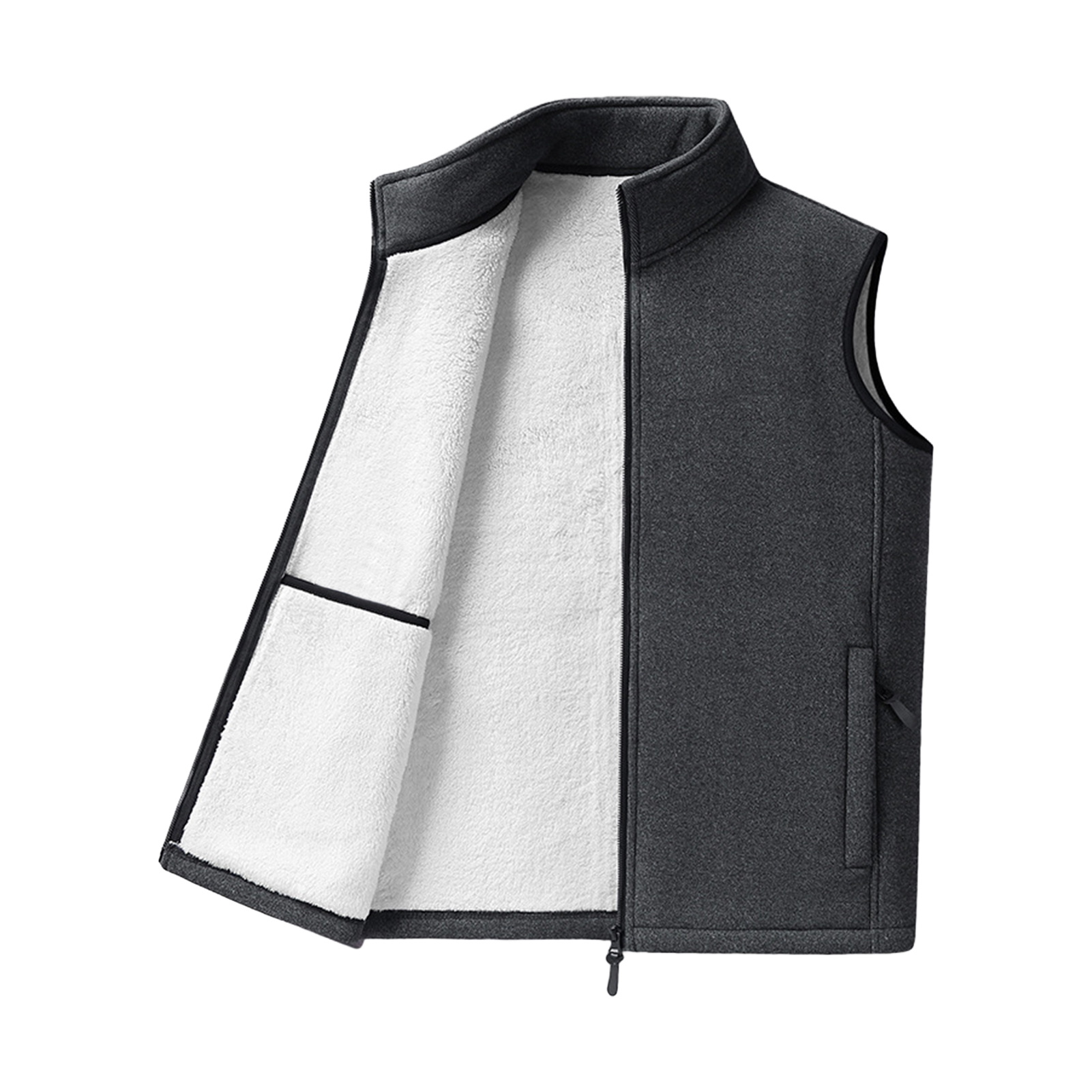 Heren Polar Fleece Vesten Outdoor Vest Unisex Multi-pocket Warm Winddicht Winter Nieuw Wandelen Ski Cargo Vest: 4G / Rood