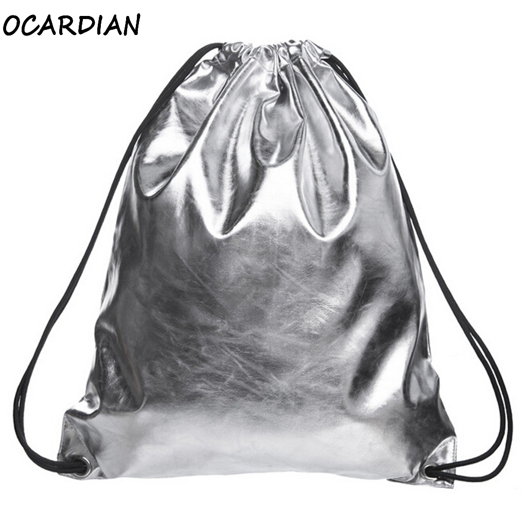 OCARDIAN sac à dos femmes hommes mâle voyage unisexe sac paillettes en cuir filles petit voyage Bling cordon A27