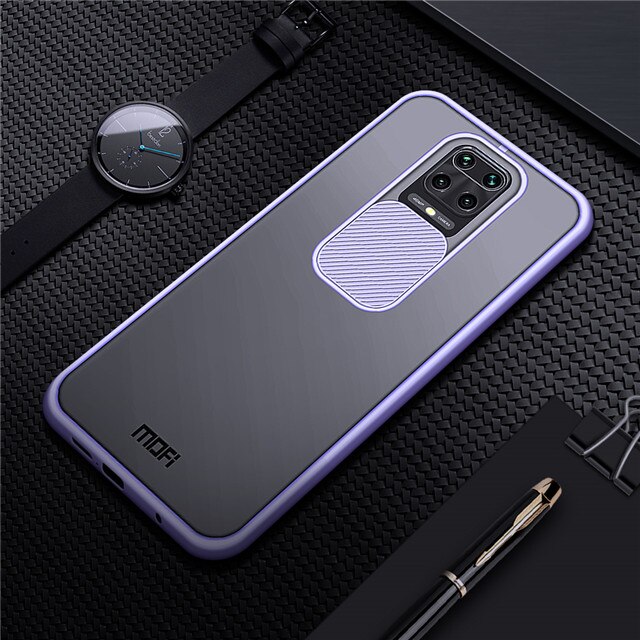 Mofi Cover Case Voor Xiaomi Redmi 9A Sliding Lens Bescherming Cover Voor Redmi Note 9S Cover Voor Redmi Note 9 Pro Max Back Cover