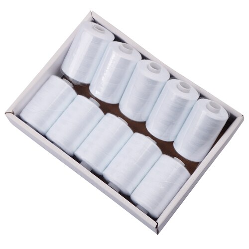 10 Spools/Set,402 Multi Colors Polyester Thread 1000 Yard Coil For DIY Quilting,Needlework&amp;Household Sewing Machine: FR001-J