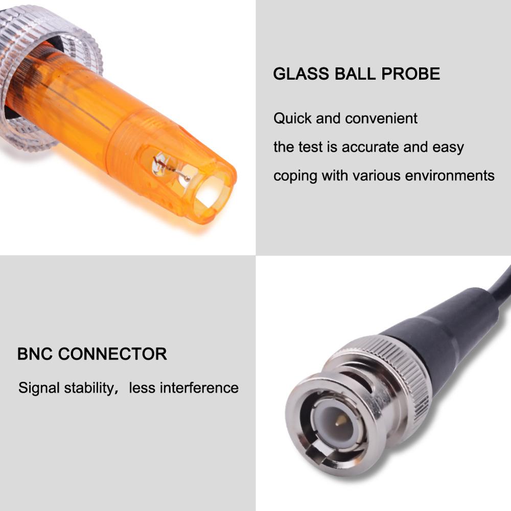 Yieryi ORP Electrode Probe BNC Q9 Connector Oxidation Reduction Potential Test Probe for Aquarium Hydroponics Swimming Pool