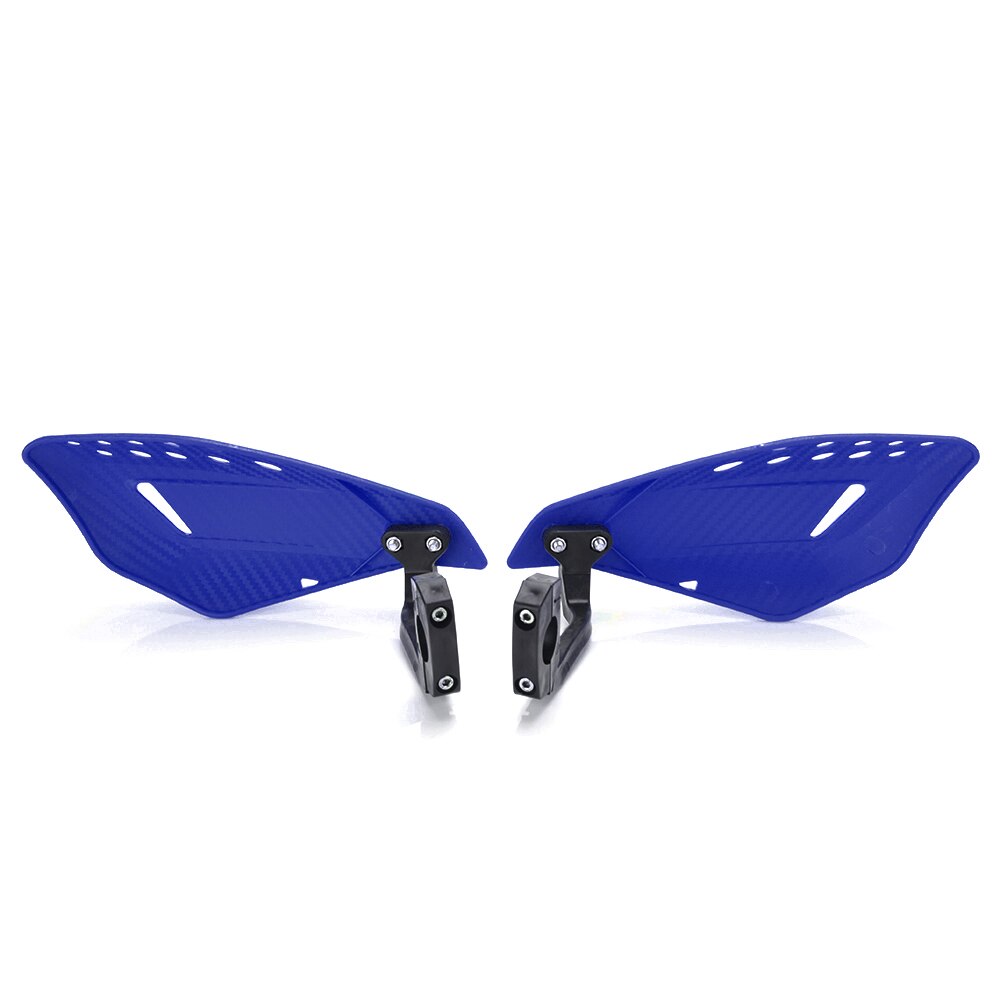 Universal motorcykel abs handskydd atv cykel handskydd 22mm 7/8 "motocross styr handskydd skydd vänster / höger handskydd: Blå