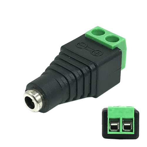 5pcs/lot DC Connector Plug DC USB Welding-Free DC Connector Monitoring Power Plug DC Connector to Terminal 5.5x2.1mm: Blue
