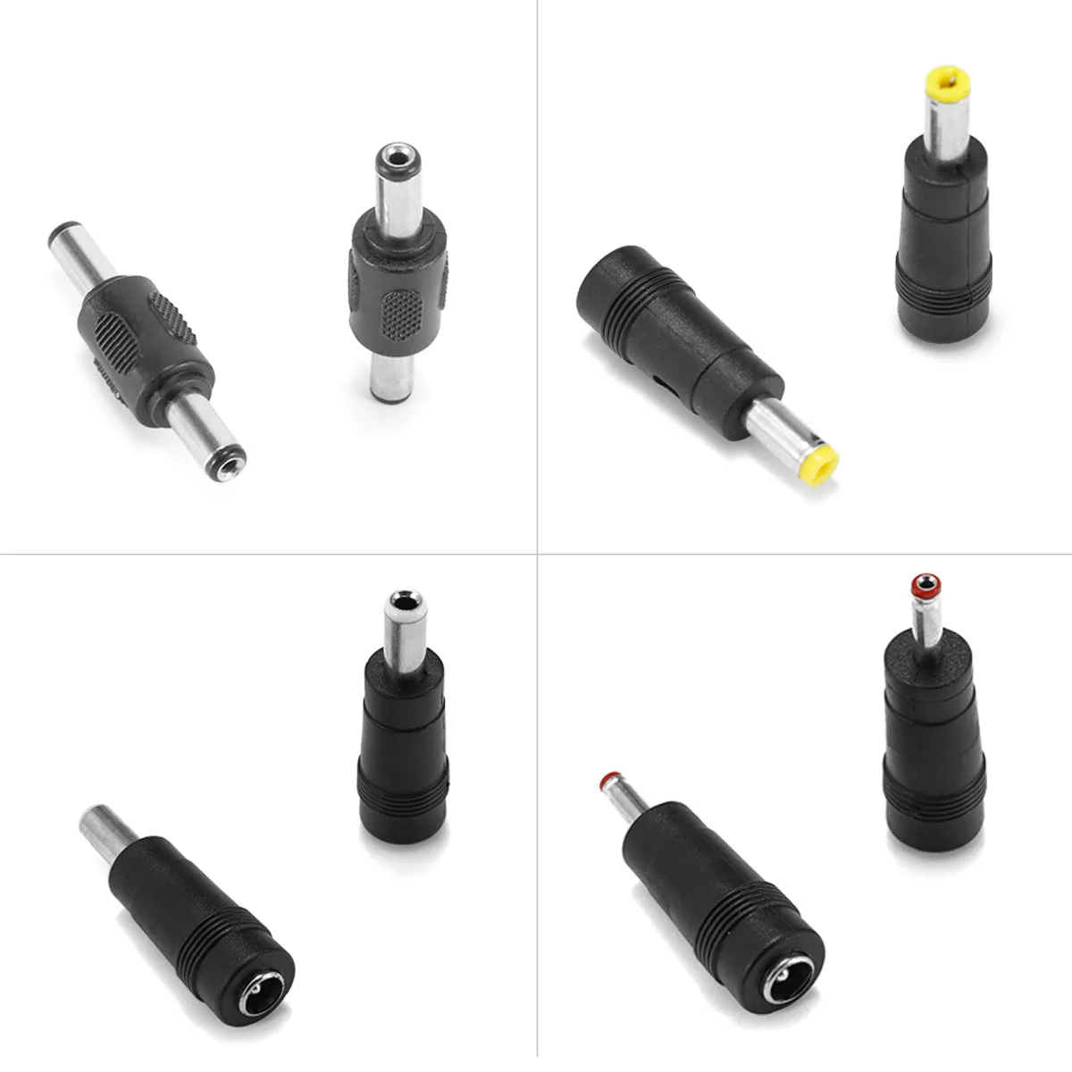DC-Netzstecker-Stecker-Adapter, 5,5 x 2,1 mm Buchse auf 5,5 x 2,5 mm Stecker, Schalttafelmontage, Terminal-Konverter für Laptop