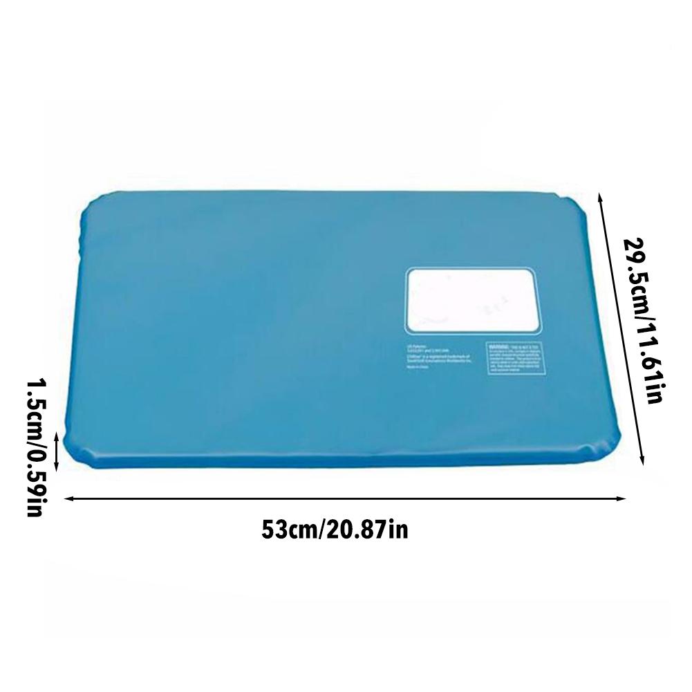 Summer Ice Cold Pillow Hypoalergentic Non-toxic Aid Pad Muscle Relief Sleeping Headache Mat Travel Pillows Neck Water Blue