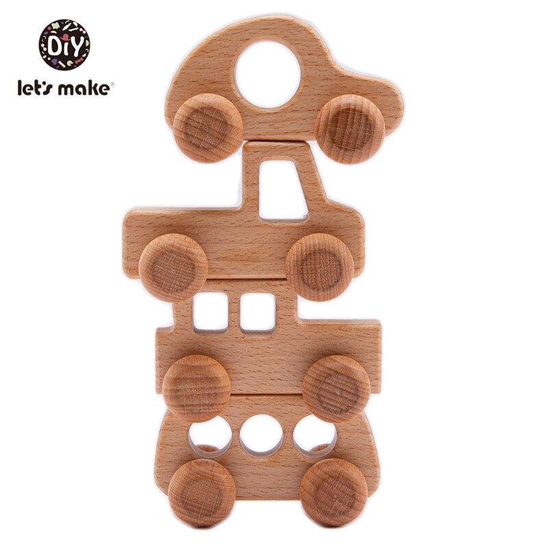 Lassen sie Machen Buche Holz Spielzeug 0-12Month 1PC Baby Spielzeug Elefanten Hedgehog Schildkröte Auto Pädagogisches Kleinkinder Entwicklungs Newbron