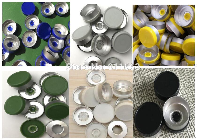 20Mm Plastic-Aluminium Cap,200 Stks/partij, Vele Gekleurde Aluminium En Plastic Farmaceutische Caps, plastic Tops Voor Krimpen Glazen Flacon