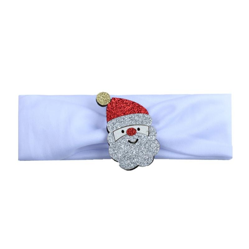 Baby Turban Children’s Christmas Decoration Headband Santa Claus Christmas Tree Headband Soft Fabric Elastic And Multi-style