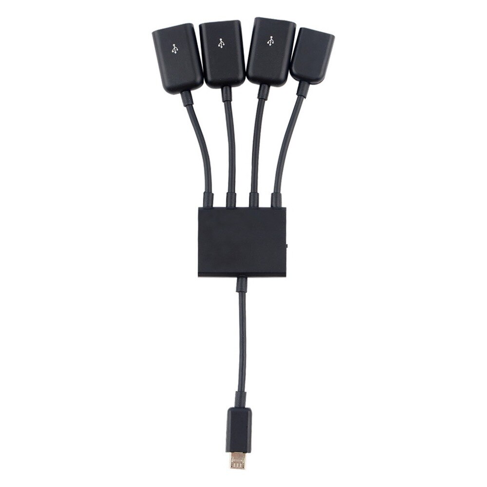 1pc 4 Port Micro USB for Android Tablet Computer PC Power Charging OTG Hub Cable Connector Spliter