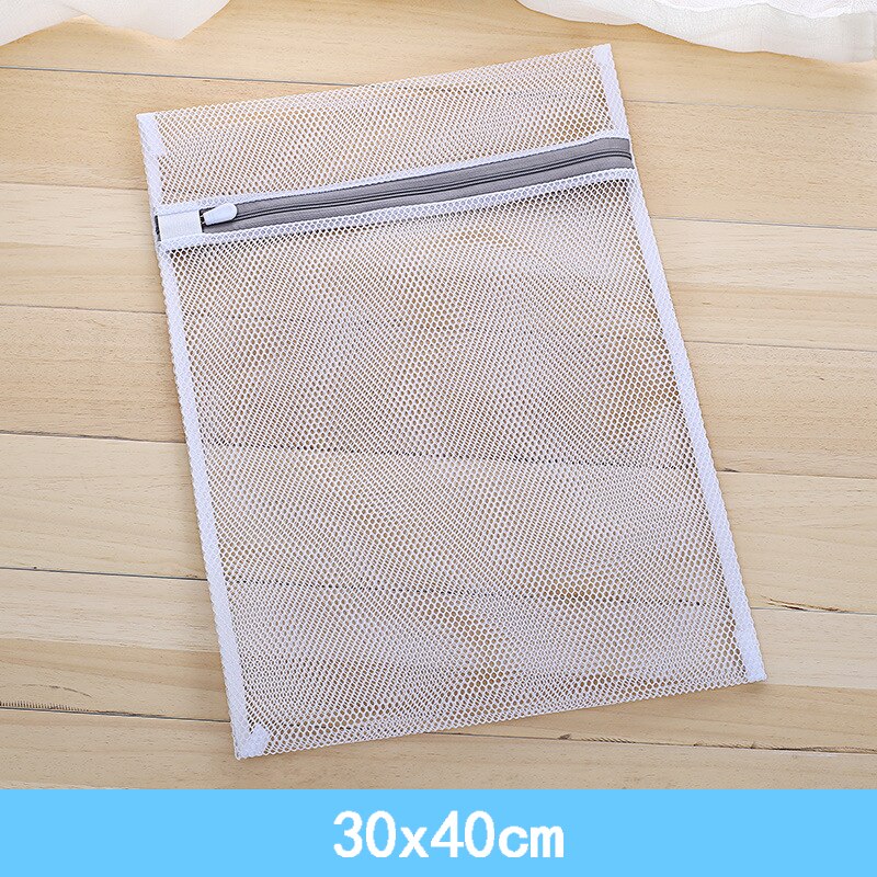 Mesh Laundry Bags for Clothes Washing Machine Socks Underwear Bed Sheet Clothes Storage Mesh Net Filter Wash Bag: 30x40cm