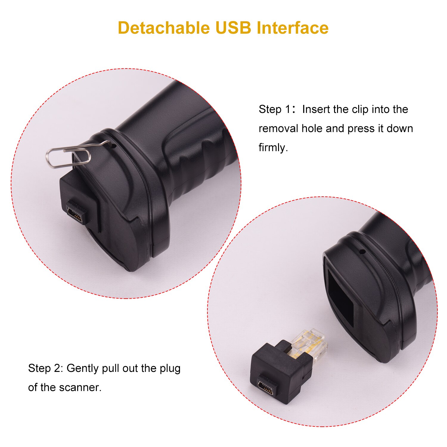 Aibecy 2.4g sem fio 1d scanner de código de barras leitor de código de barras portátil com cabo usb suporte receptor compatível para macos windows