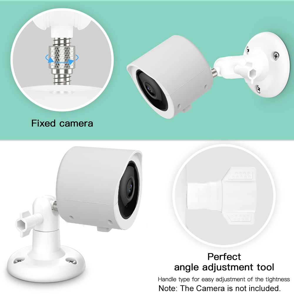 Wall Mount for YI Home Camera Wall Mounted 360 Degree Swivel Bracket Holder for YI 1080p/720p Home Camera Weatherproof