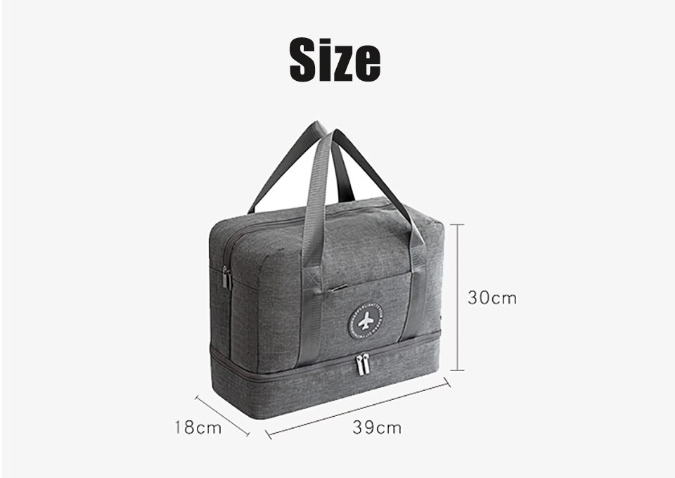 Bolsa de deporte de para hombre y mujer, bolsa de gimnasio de entrenamiento, almacenamiento de zapatos, bolso multifunción duradero, bolso de mano para deportes al aire libre