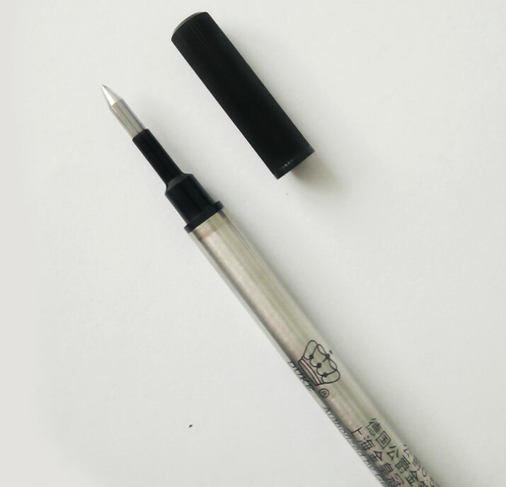 10 stks/partij Duitsland Duke Zwarte Inkt 0.5mm 0.7mm Balpen Vulling Standaard 11.2 cm Lengte Universele Platte Rollerball pen Refill