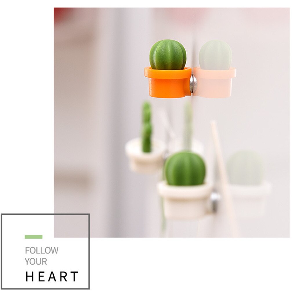 Fridge Magnet Cactus Refrigerator Stickers Green Plant Magnetic Buckle Magnetic Stickers 6 Pc Home Decoration Magnesy Na Lodowke